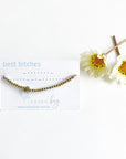 Custom Morse Code and Charm Bracelet - you choose your word and charm. Best bitches with heart charm on pink cord