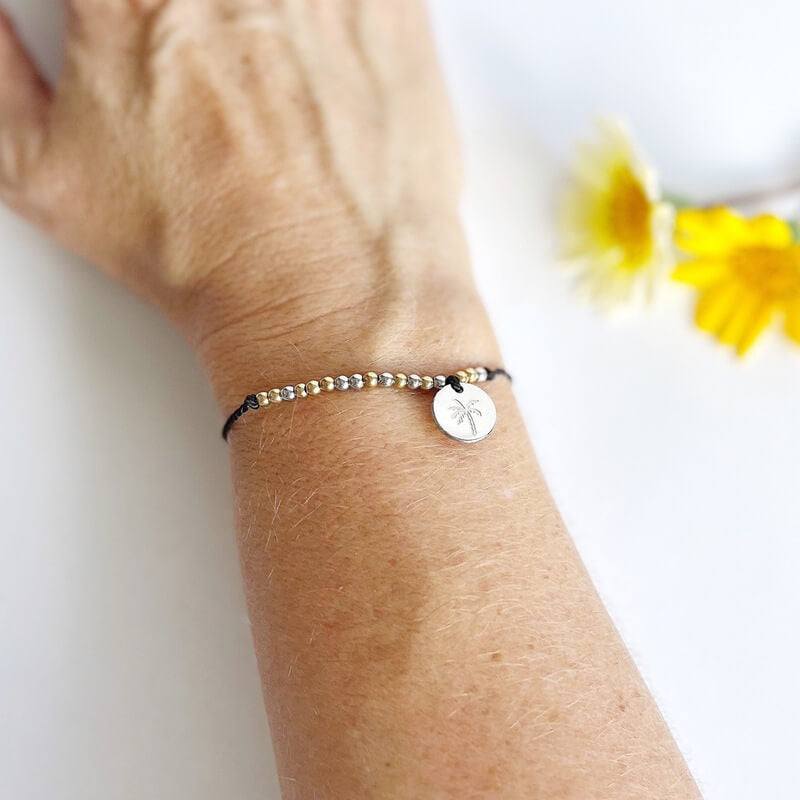 Custom Morse Code and Charm Bracelet - you choose your word and charm