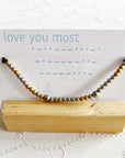 Morse Code Beaded Bracelet Love you most