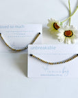 Morse Code Beaded Bracelets - Loved so much and unbreakable