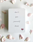 Memory Makers Sweary Self-Love Edition don't put yourself down card