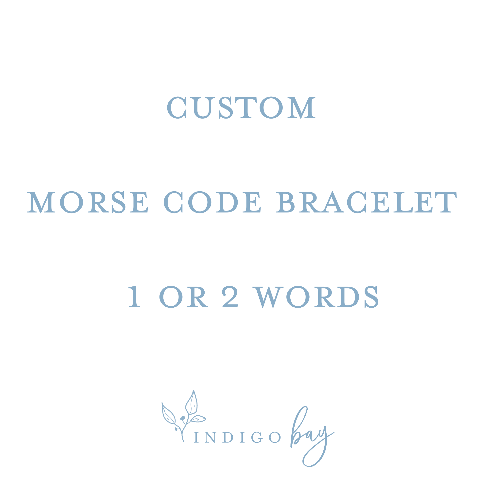Custom morse 2025 code bracelet