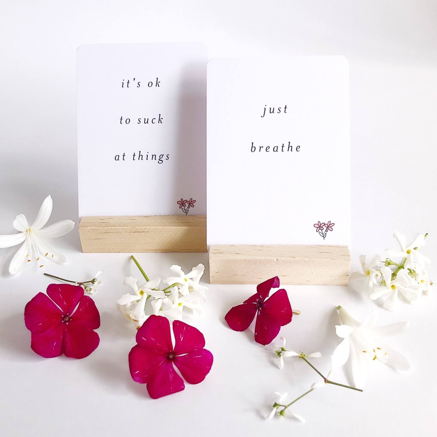Memory Makers Sweary Self-Love Edition it's ok to suck at things and just breathe cards