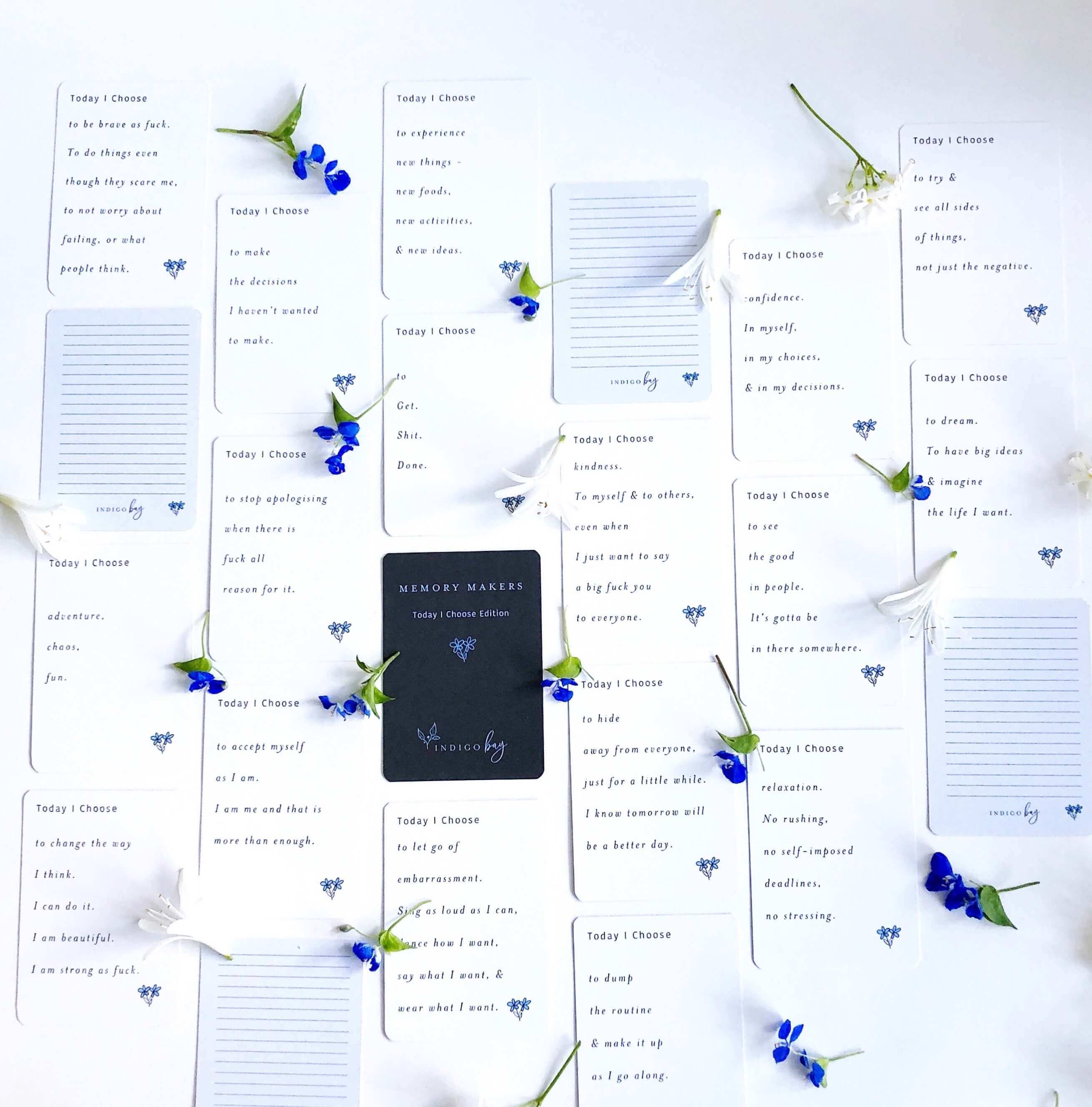 Memory Makers Today I Choose Edition selection of cards