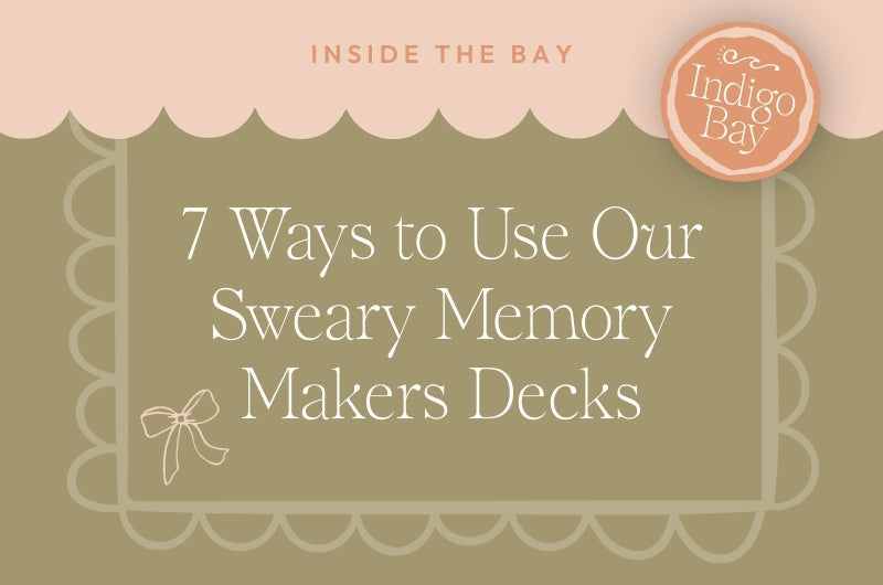 7 ways to use our sweary Memory Makers decks Indigo Bay blog post