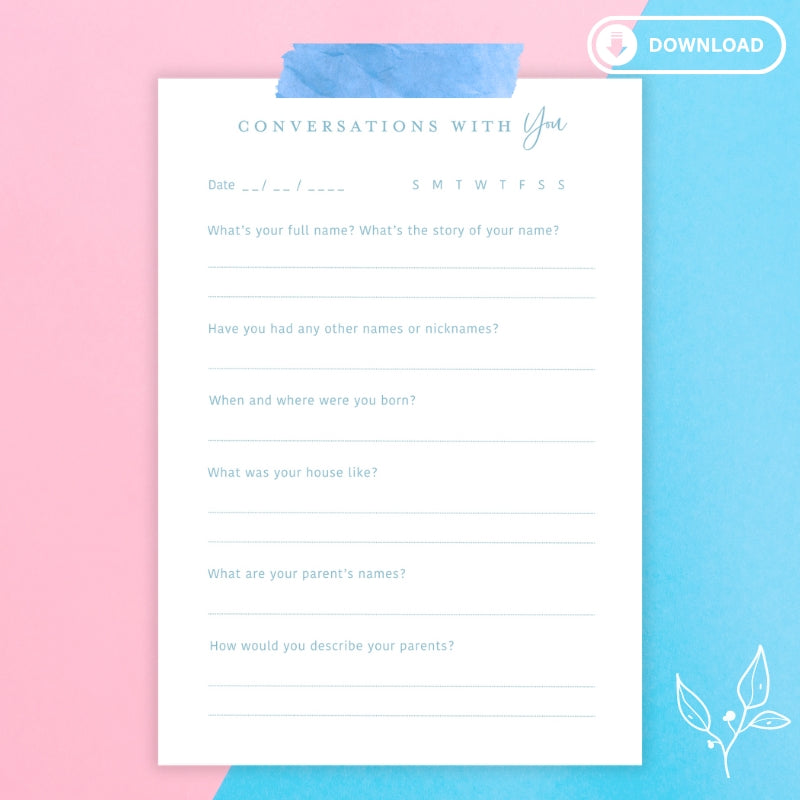 Conversations with You Printable