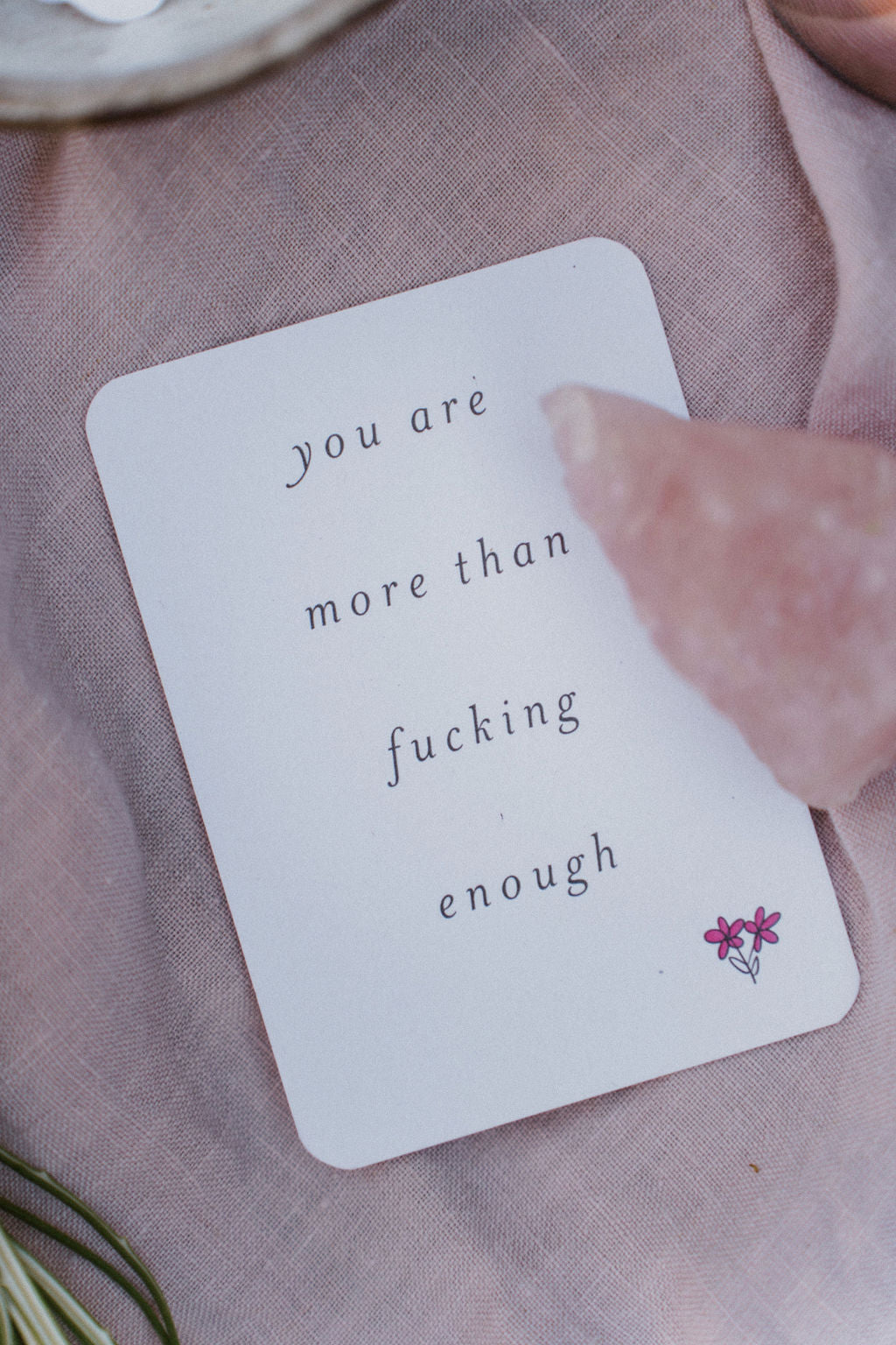 Memory Makers Sweary Self-Love Edition 'You are more than fucking enough' card