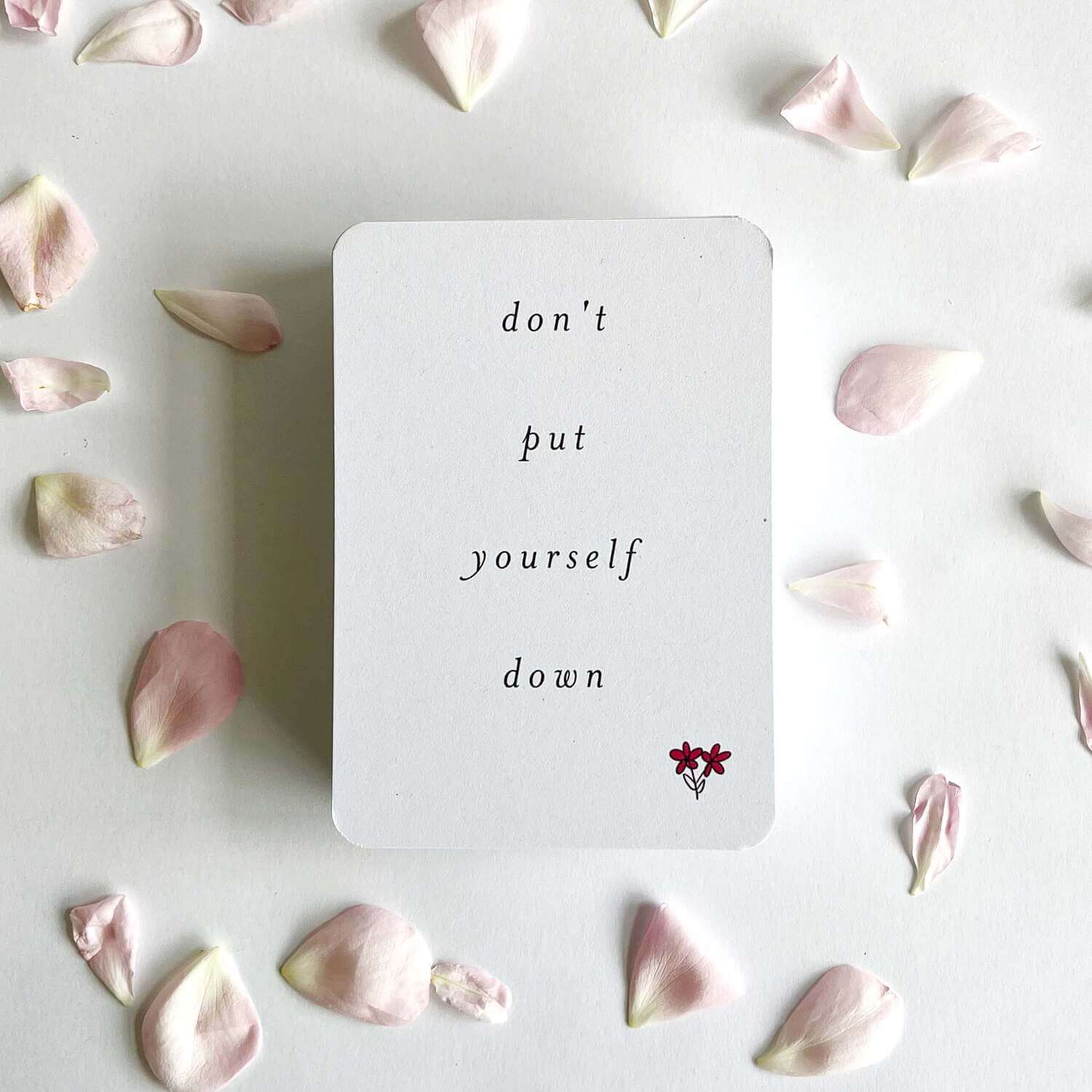 Memory Makers Sweary Self-Love Edition don&#39;t put yourself down card
