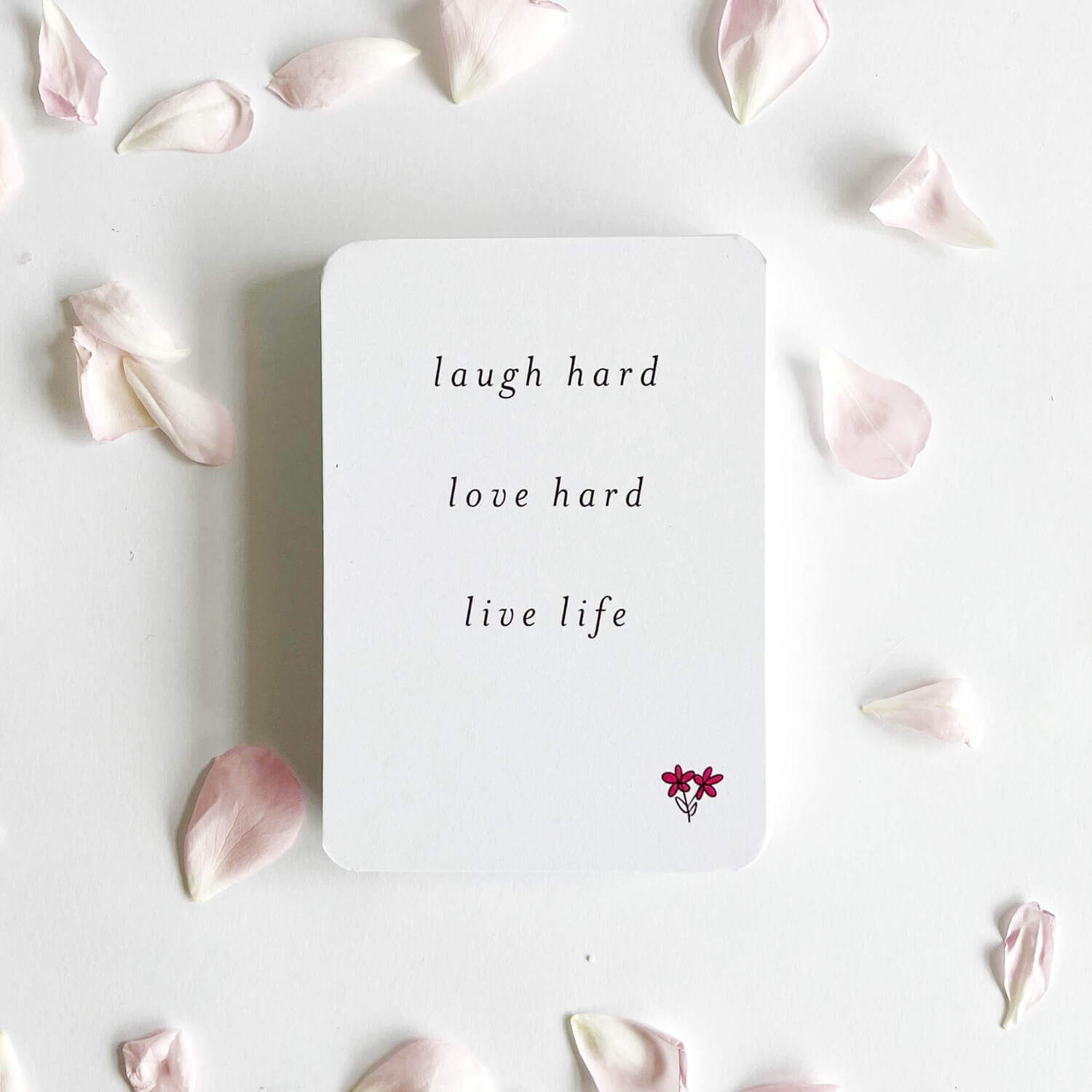 Memory Makers Sweary Self-Love Edition laugh hard, love hard, live life card