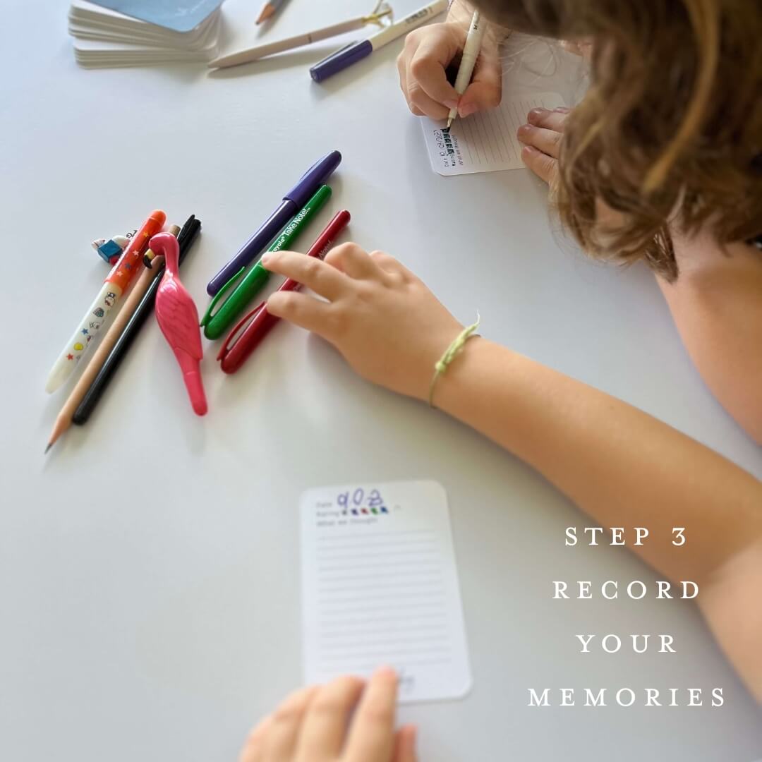 Girls writing about their experience | Memory Makers Family Edition