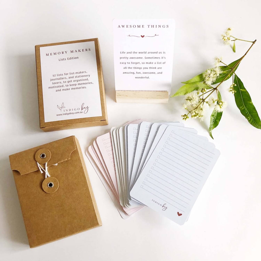 Journalling One Card at a Time | Lists Edition – Indigo Bay