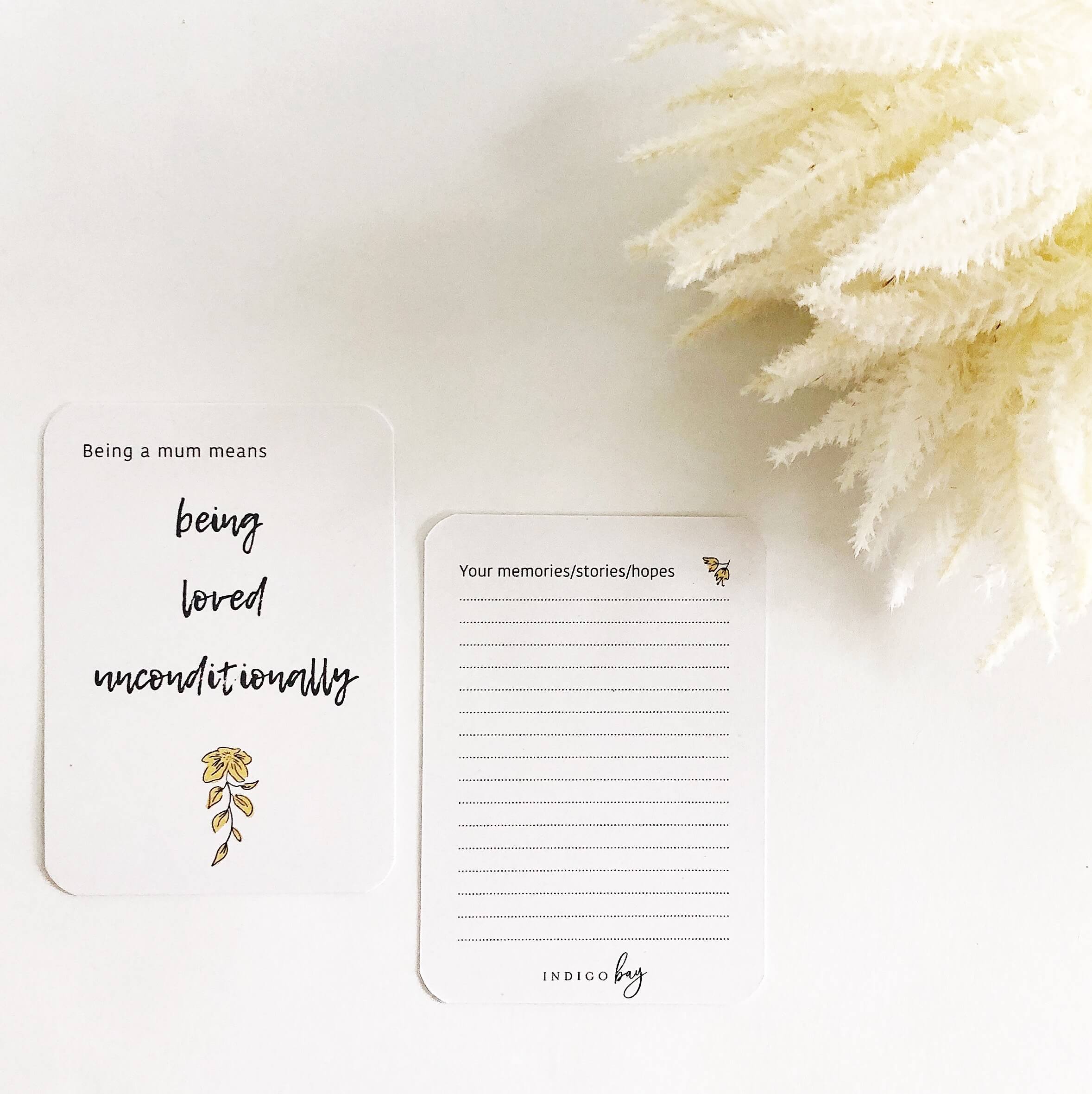 Memory Makers Being a Mum Edition - Being loved unconditionally card | Indigo Bay